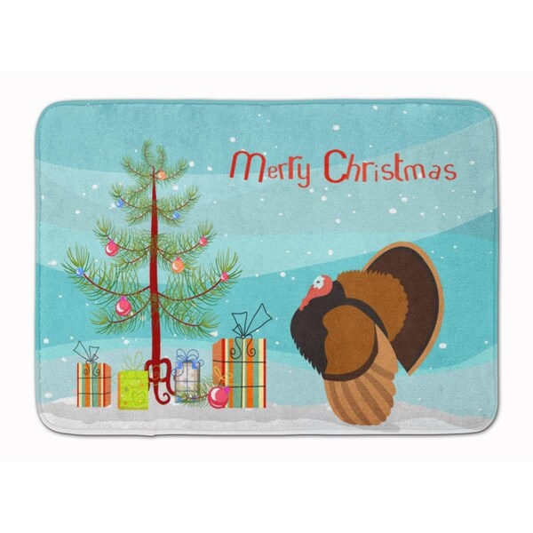 Carolines Treasures Bronze Turkey Christmas Machine Washable Memory Foam Mat BB9353RUG - main